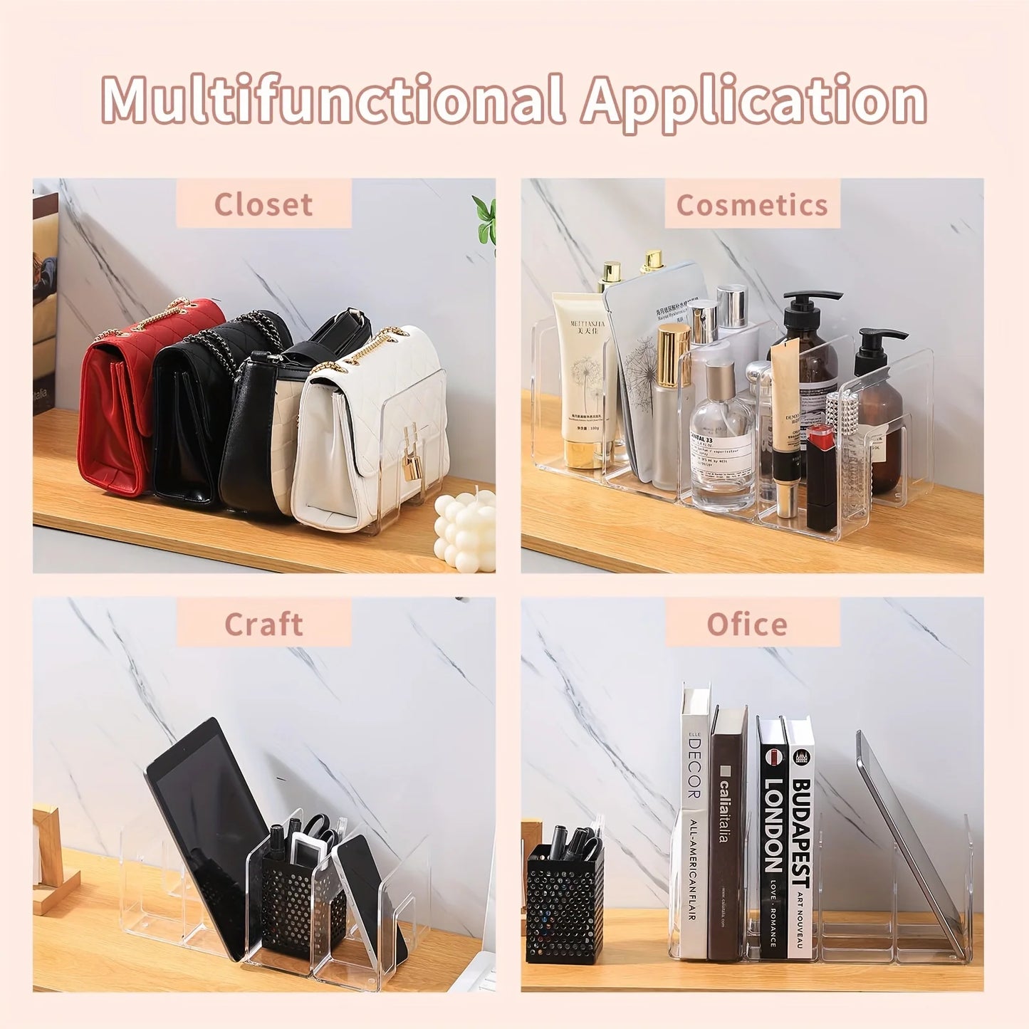 Clear Purse Organizer for Closet