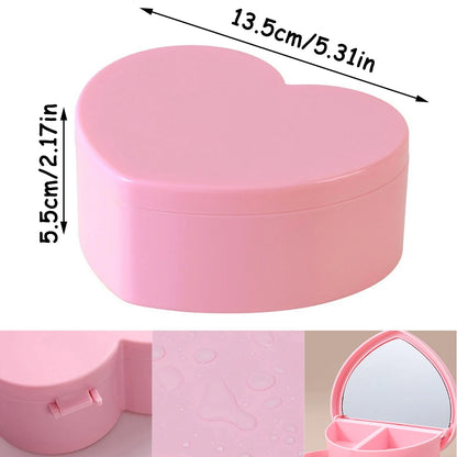 Hair Accessories Storage Box with Mirror