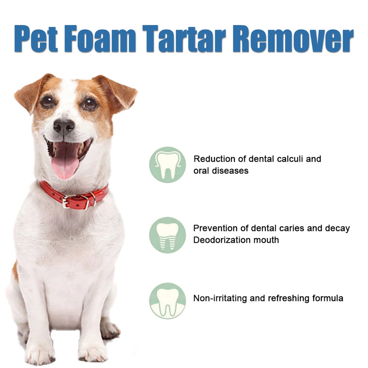 Pet Dental Tartar Remover Foam for Dogs & Cats