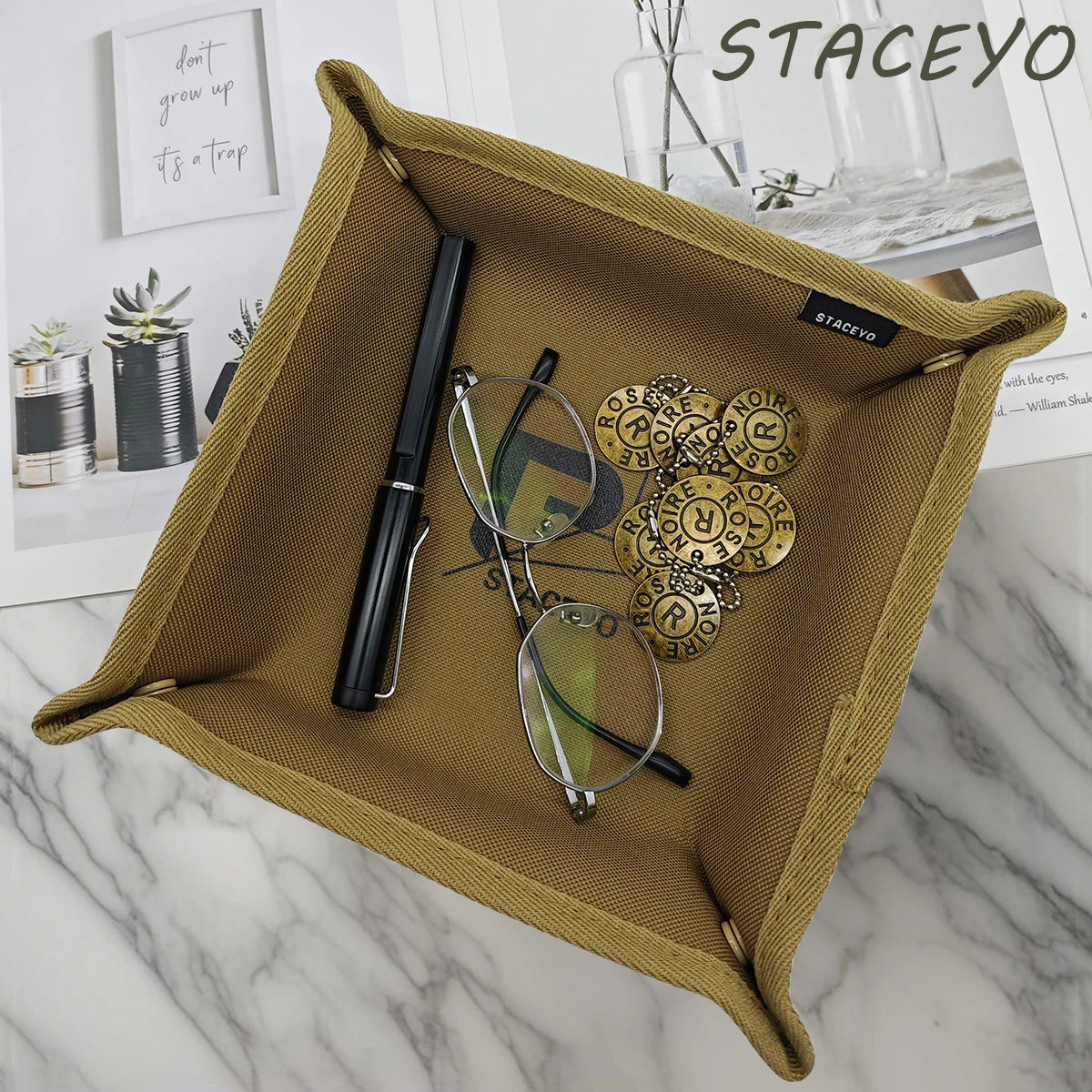 Foldable Oxford Fabric Storage Tray