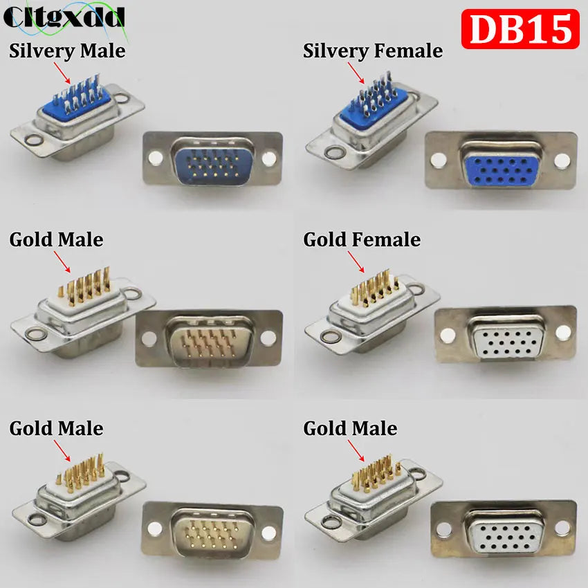 DB15 VGA Solder Connector Plug