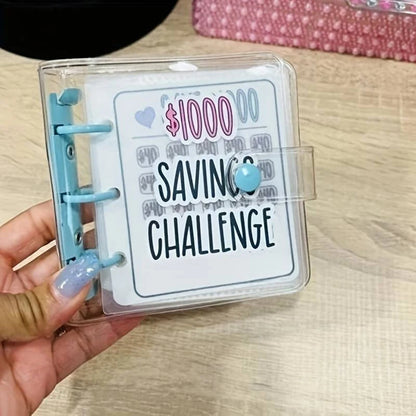 Mini PVC Budget Binder for Cash Stuffing & Saving Goals