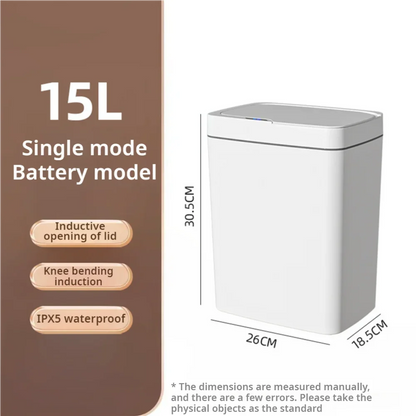 Smart Bathroom Trash Can 15L