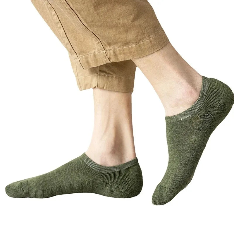 Men’s Cotton Low Cut Socks 5 Pairs