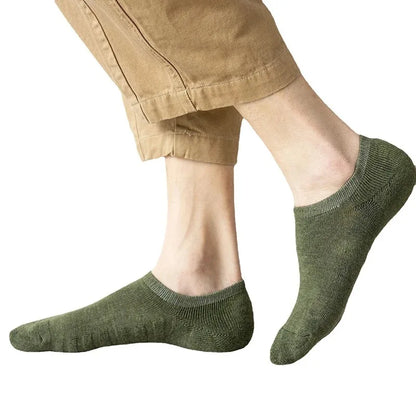 Men’s Cotton Low Cut Socks 5 Pairs