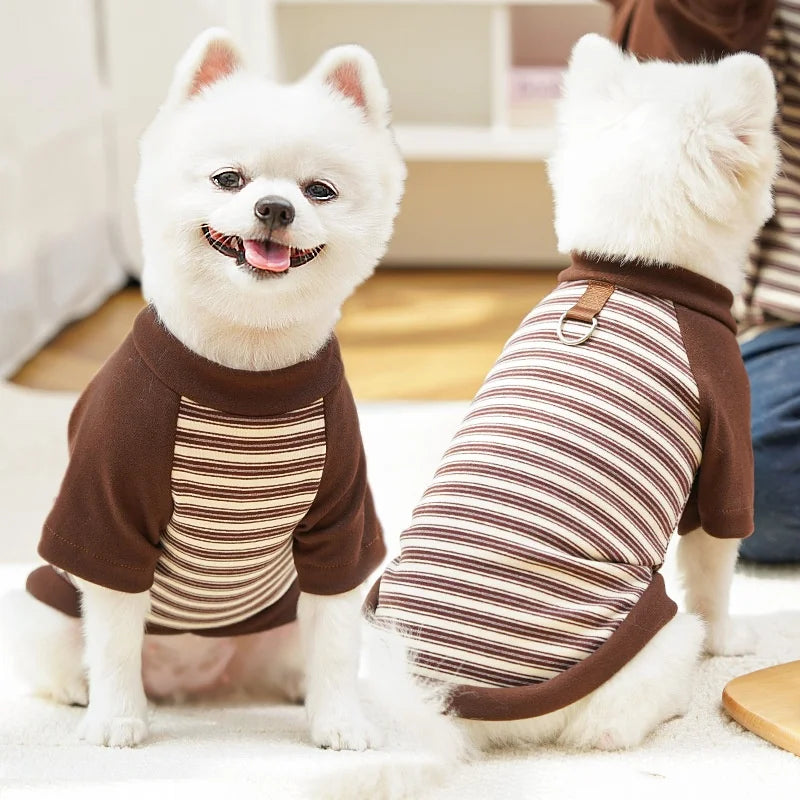 Striped Pet Pullover Shirt