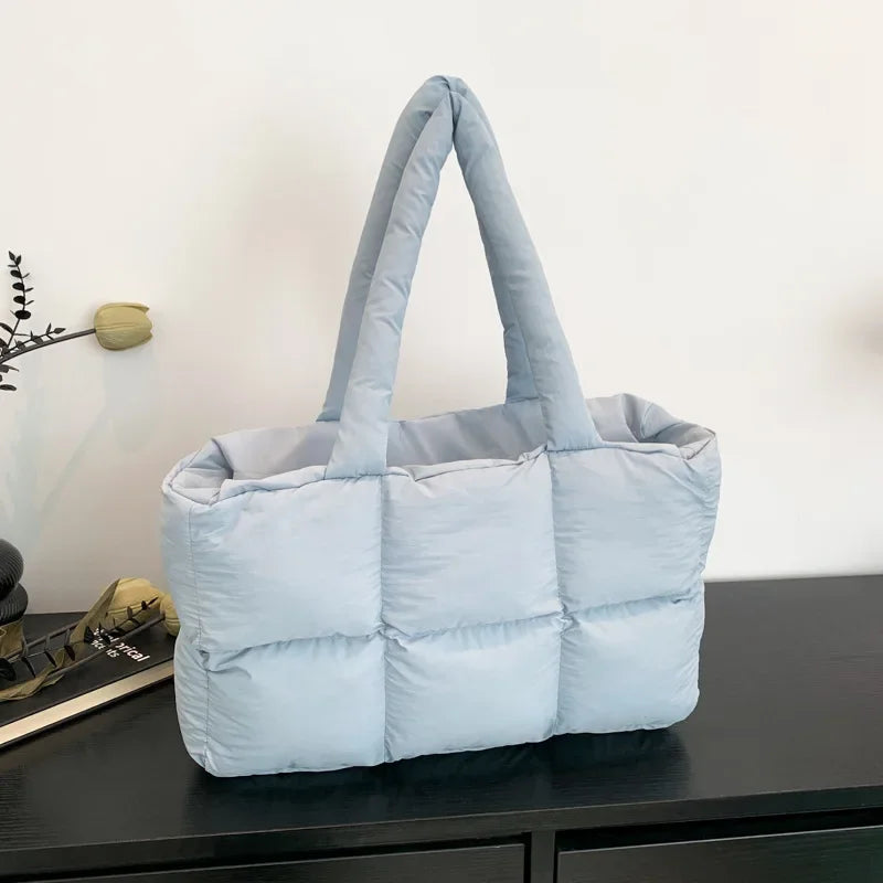 Quilted Large Capacity Tote Shoulder Bag