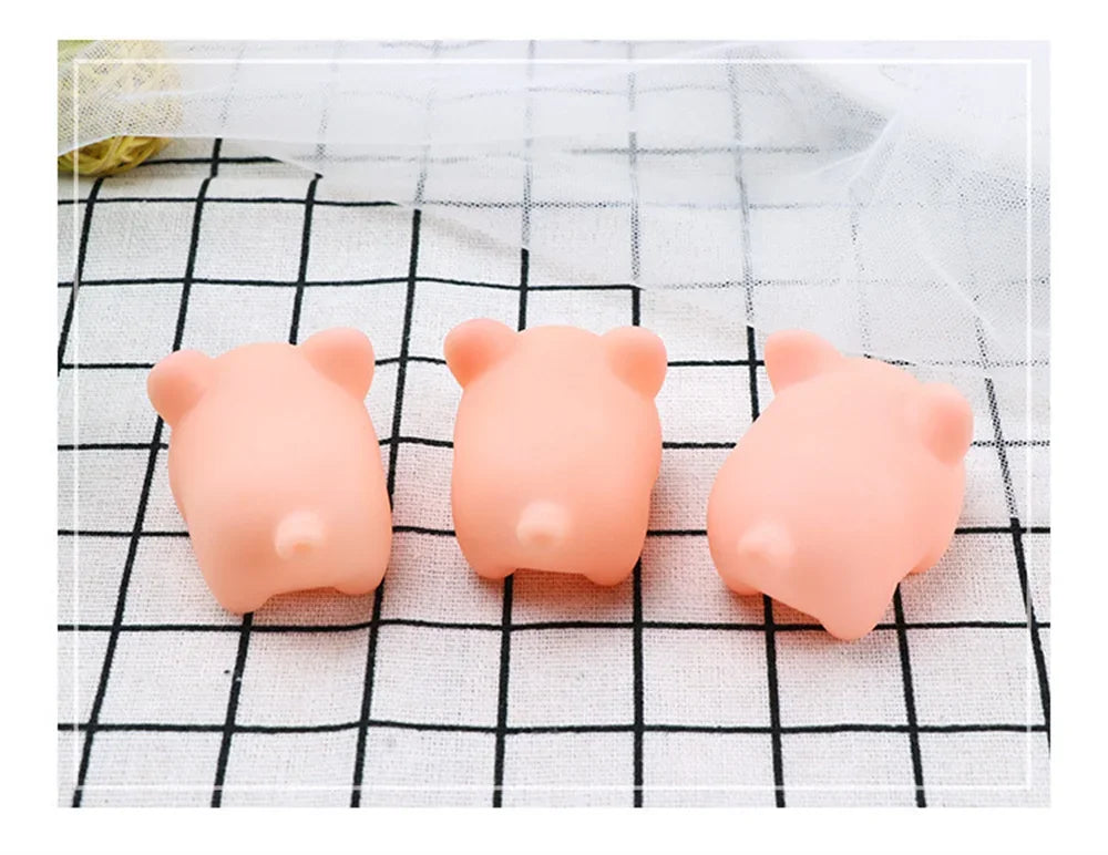 Mini Squeaky Pig Dog Toy Set