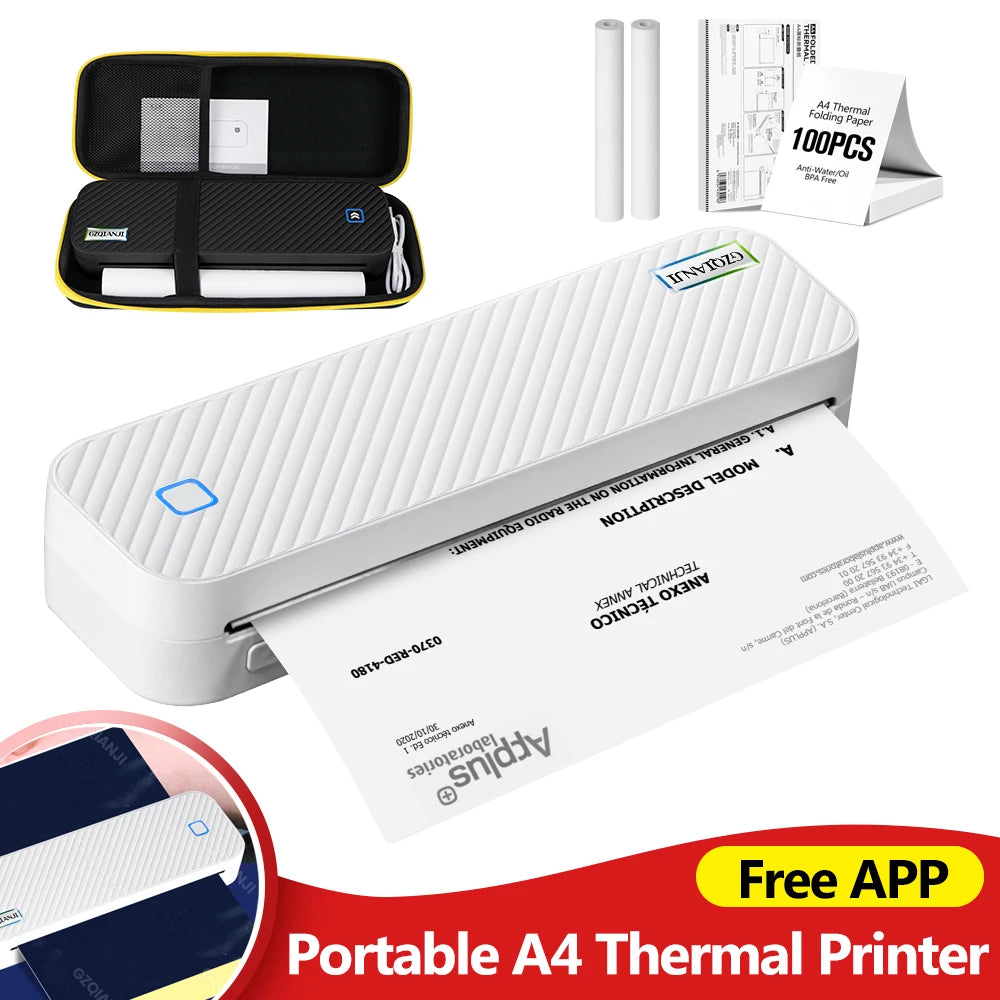 Portable A4 Bluetooth Thermal Printer