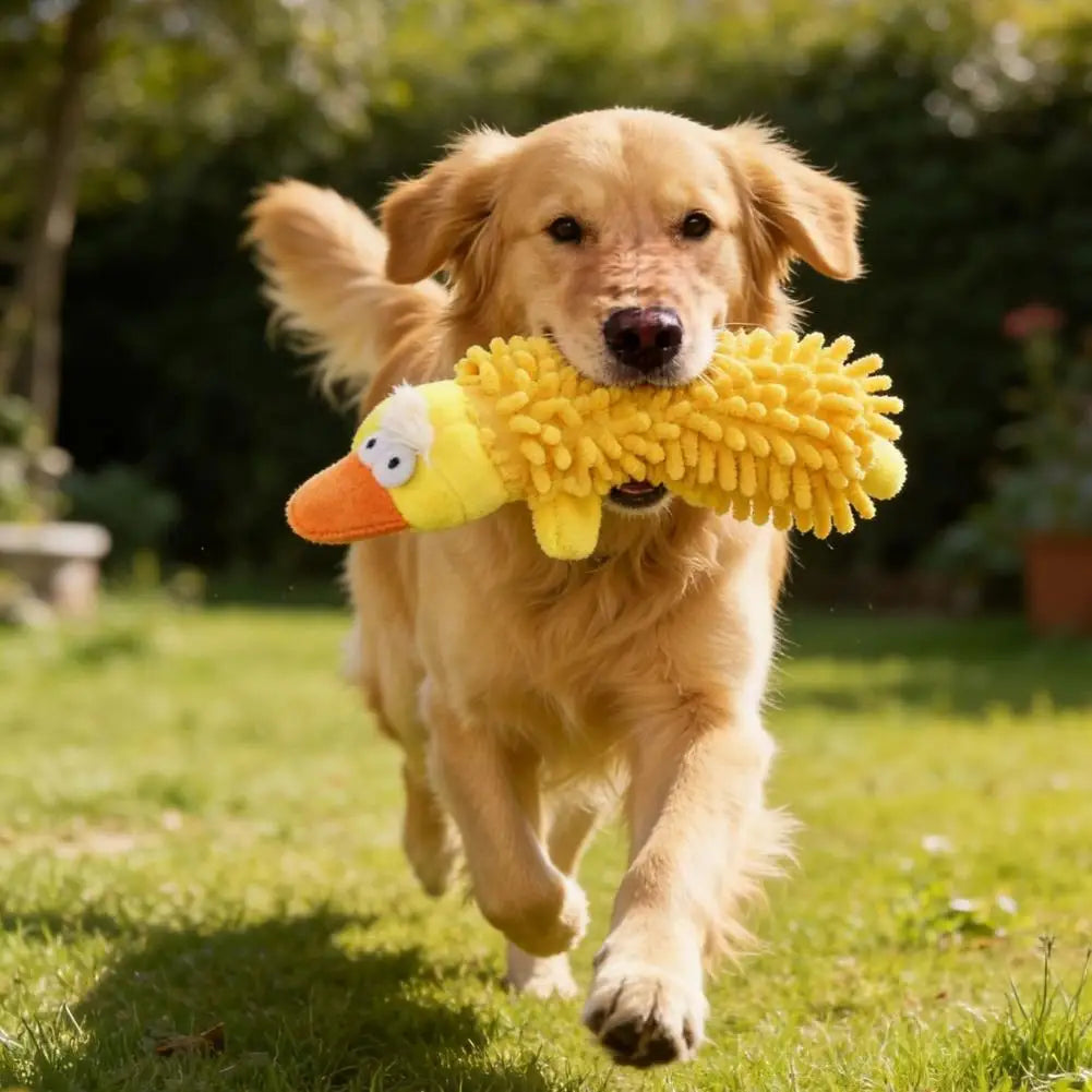 Cartoon Animal Squeaky Plush Dog Chew Toy