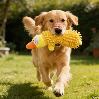 Cartoon Animal Squeaky Plush Dog Chew Toy