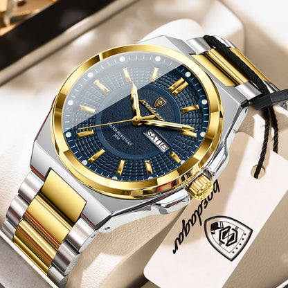 Men's Stainless Steel Quartz Business Watch