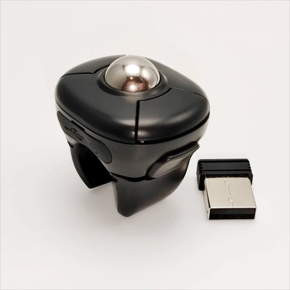 Wireless Finger Ring Trackball Mouse with Bluetooth & 2.4GHz
