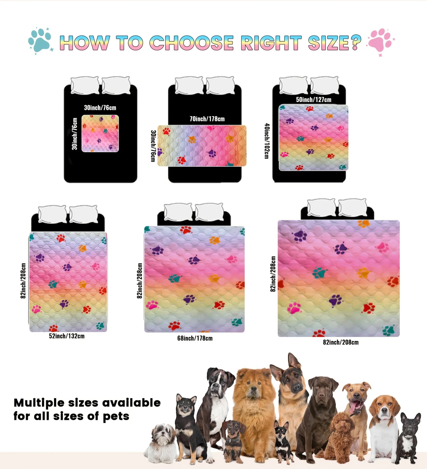 Waterproof Dog Bed Cover Mat