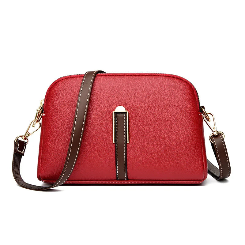 Women’s Genuine Cowhide Leather Crossbody Messenger Bag
