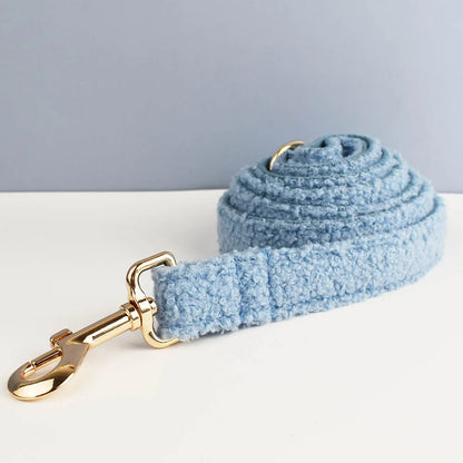 Personalized Teddy Velvet Dog Collar & Leash Set