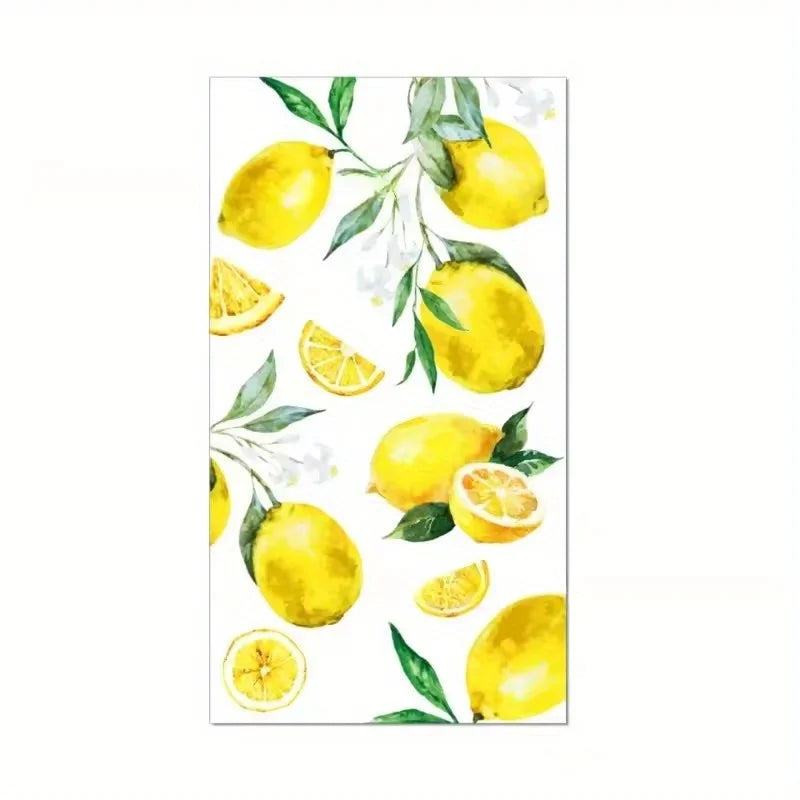 Lemon Print Disposable Paper Napkins