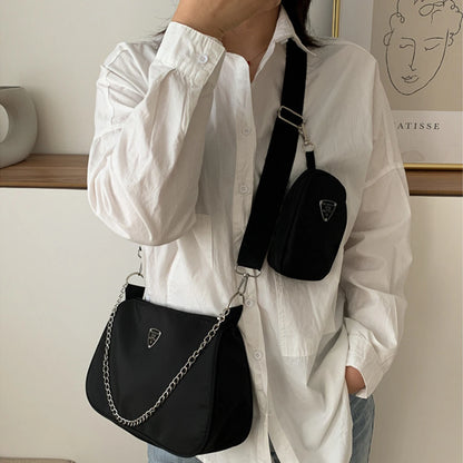 Nylon Crossbody Shoulder Bag Set