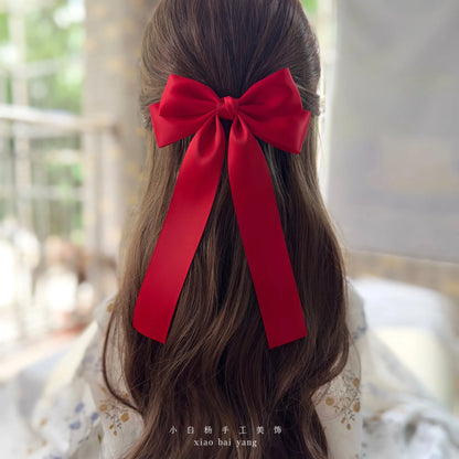 Korean Style Fabric Hair Bow Clip