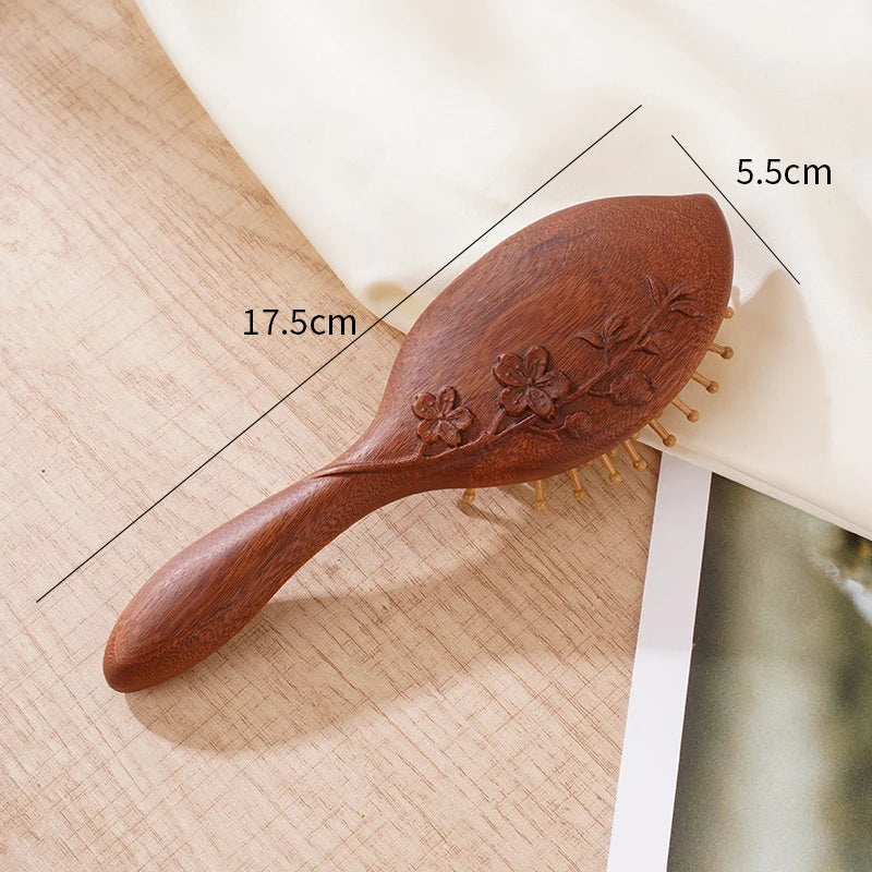 Animal Shape Sandalwood Massage Hair Comb