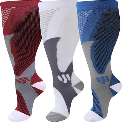 Plus Size Wide Calf Compression Socks
