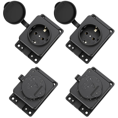 IP54 Waterproof Wall-Mounted Power Socket