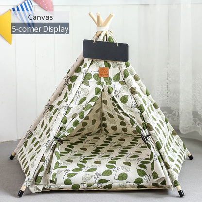 Pet Teepee Tent House with Cushion