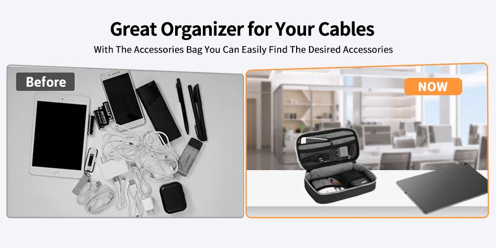 Travel Electronics Organizer Case
