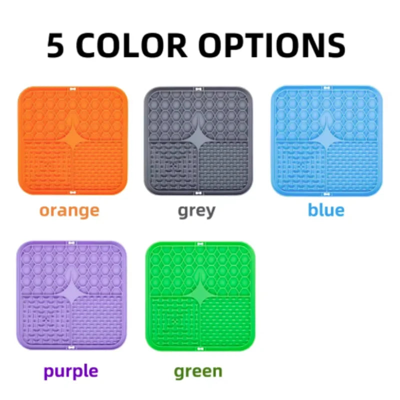 Slow Feeder & Bath Distraction Mat for Dogs