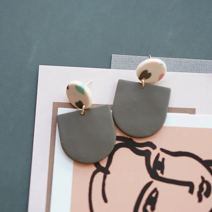 Heart Pattern Long Earrings