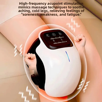 Portable Knee Massager with Red Light & Vibration
