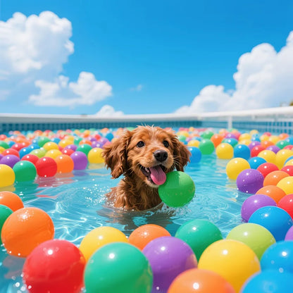 Colorful Dog Ball Toy Set