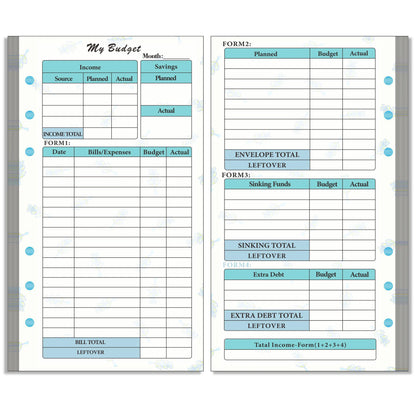 A6 Budget Planner Binder Set