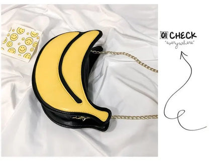 Banana Shape Crossbody Messenger Bag