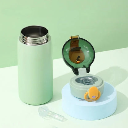 Stainless Steel Kids Thermal Bottle with Straw