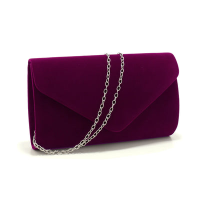 Velvet Envelope Evening Clutch