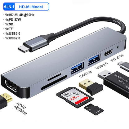 USB-C Docking Station – Up to 12-in-1 Hub