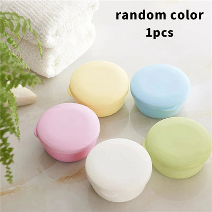 Round Travel Soap Box with Lid