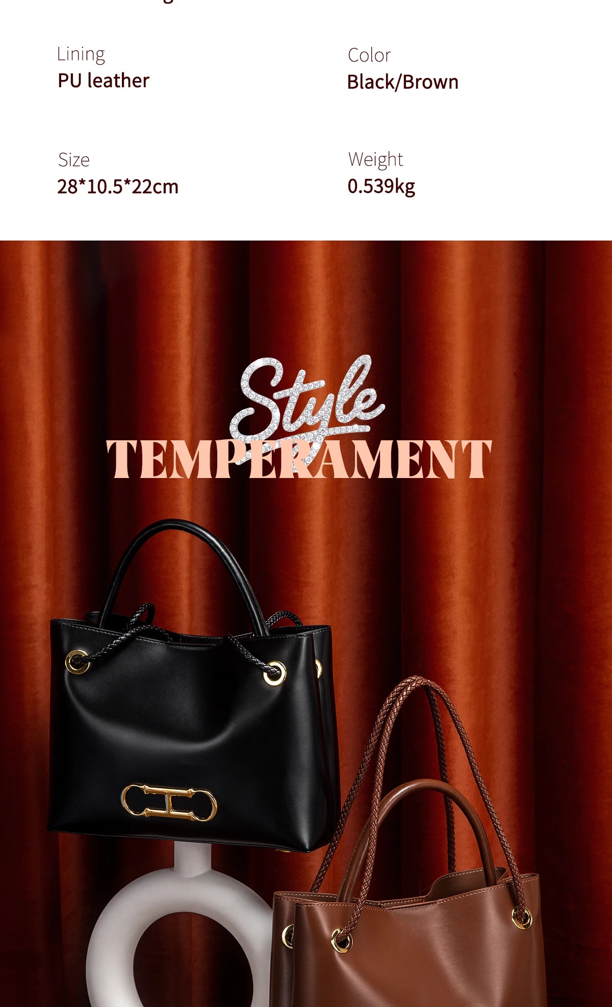 Minimalist Large Capacity Business Tote Bag