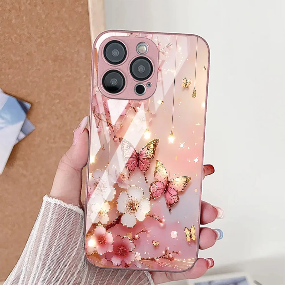 Mobile Phone Case – Butterfly Leopard Print Phone Case For iPhone