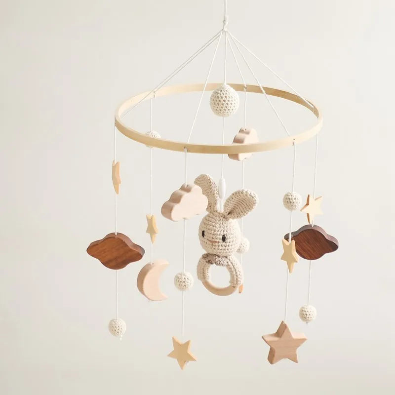 Wooden Baby Crib Mobile