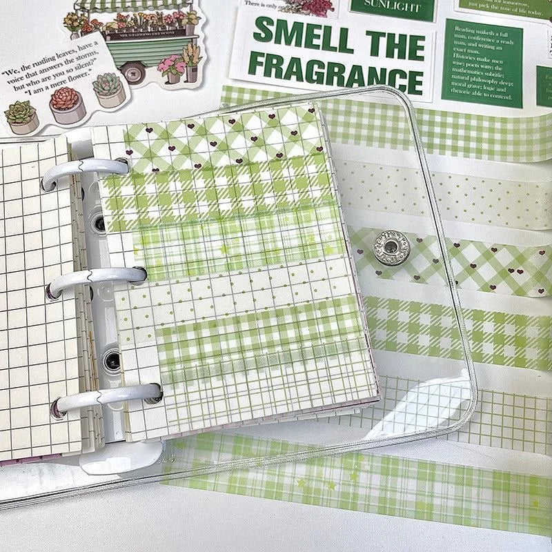 Cute Bear Washi Tape Pack – 6 Rolls Decorative Scrapbooking & Planner Tape