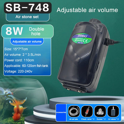 SOBO Silent Aquarium Air Pump
