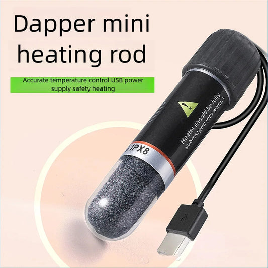 USB Mini Aquarium Heater 10W for Small Fish Tanks