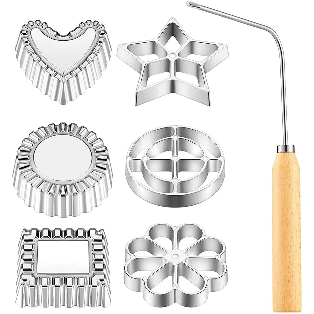 Rosette Iron Cookie Mold Set