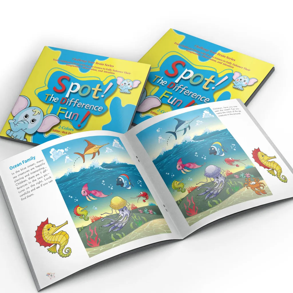 Spot the Difference Puzzle Books for Kids – 8 Book Set