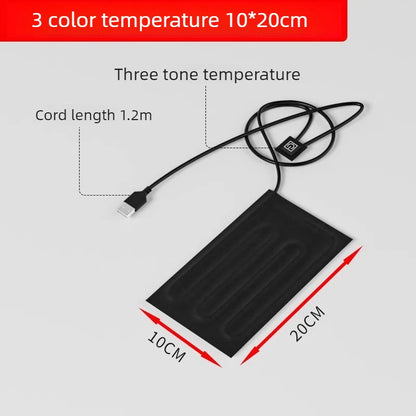 USB Reptile Heating Pad with Temperature Control Timer