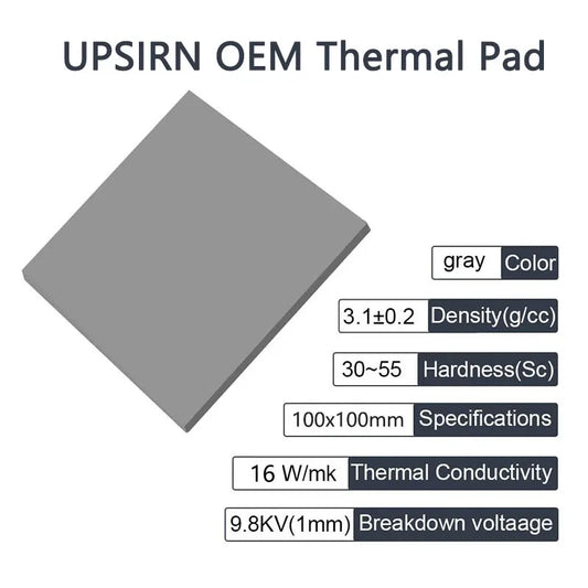 16W/mK High Conductivity Thermal Pad for CPU, GPU & SSD Cooling