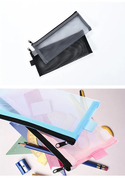 Mesh Makeup Brush Travel Pouch
