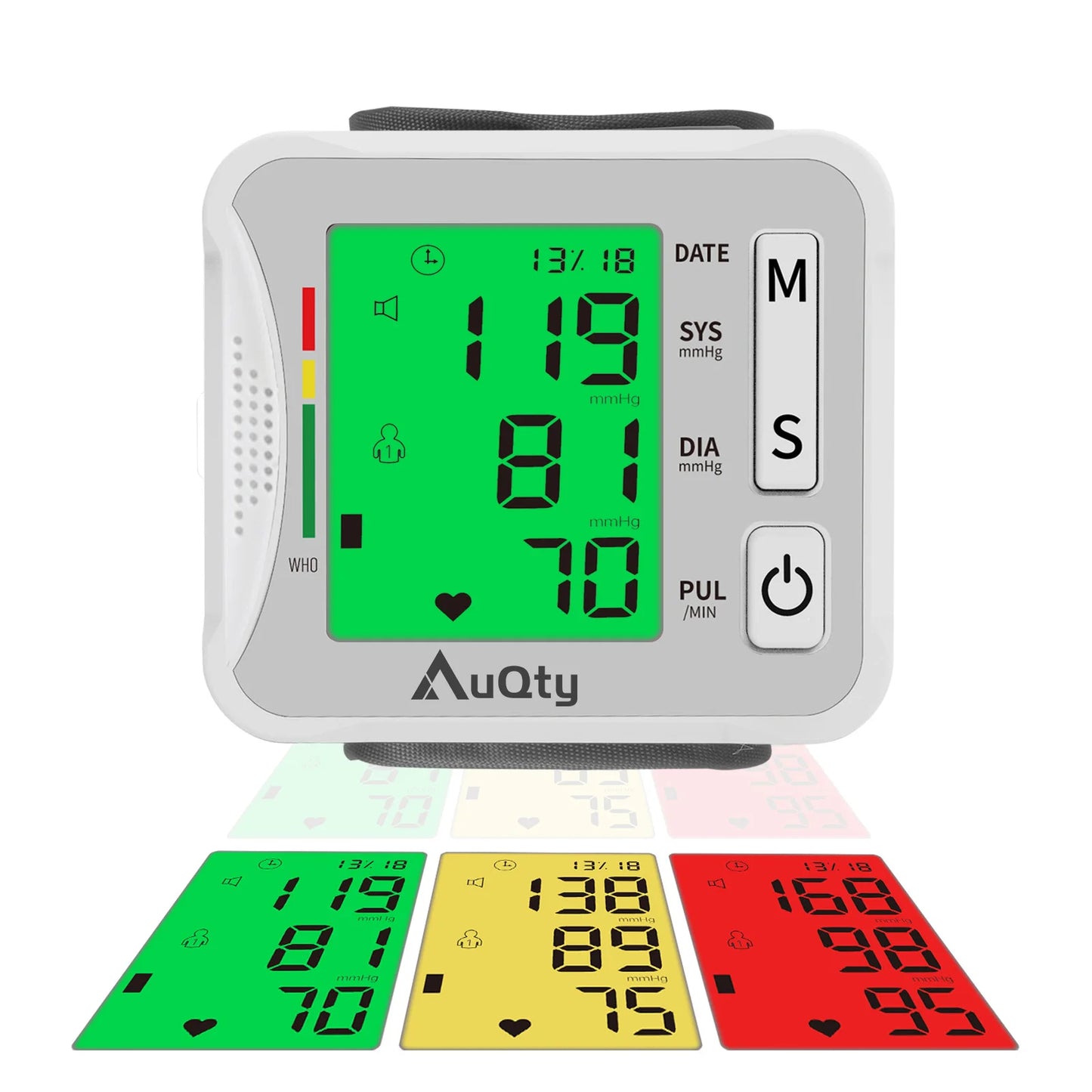 Automatic Wrist Blood Pressure Monitor with Voice Display